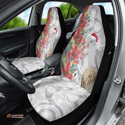 Blue Galah Mutation Christmas Australia Car Seat Cover Falalalala Galalah Bottlebrush Grey Aboriginal Art LT14
