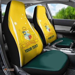 Custom Australia Cricket Car Seat Cover Go Champions Aussie LT14