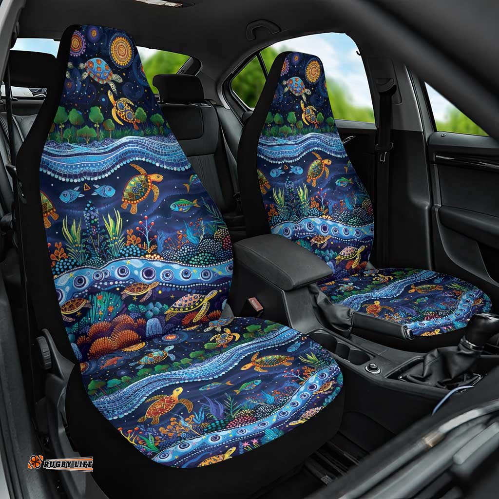 Australian Landscapes Car Seat Cover Aboriginal Dreamtime Story LT9