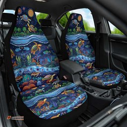 Australian Landscapes Car Seat Cover Aboriginal Dreamtime Story LT9