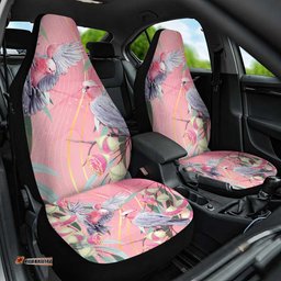 Australia Breast Cancer Awareness Car Seat Cover Pink Galah with Eucalyptus Flowers LT7