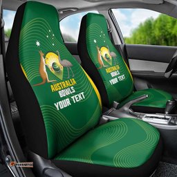 Custom Bowls Australia Car Seat Cover National Color Curve Sporty LT14