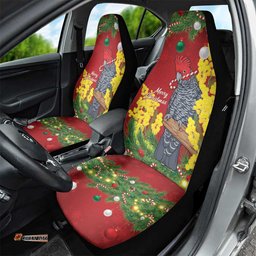 Australia Gang-gang Cockatoo Christmas Car Seat Cover Callocephalon Fimbriatum Golden Wattle Red LT14