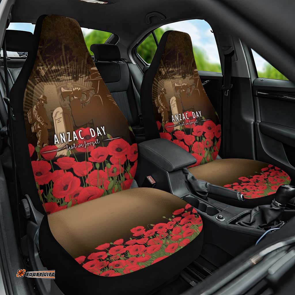 Australia - New Zealand ANZAC Lone Pine Car Seat Cover The Last Post LT7