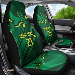 Australia Kangaroo Custom Car Seat Cover Aussie National Color Sporty Pattern LT9