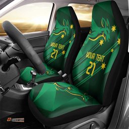 Australia Kangaroo Custom Car Seat Cover Aussie National Color Sporty Pattern LT9