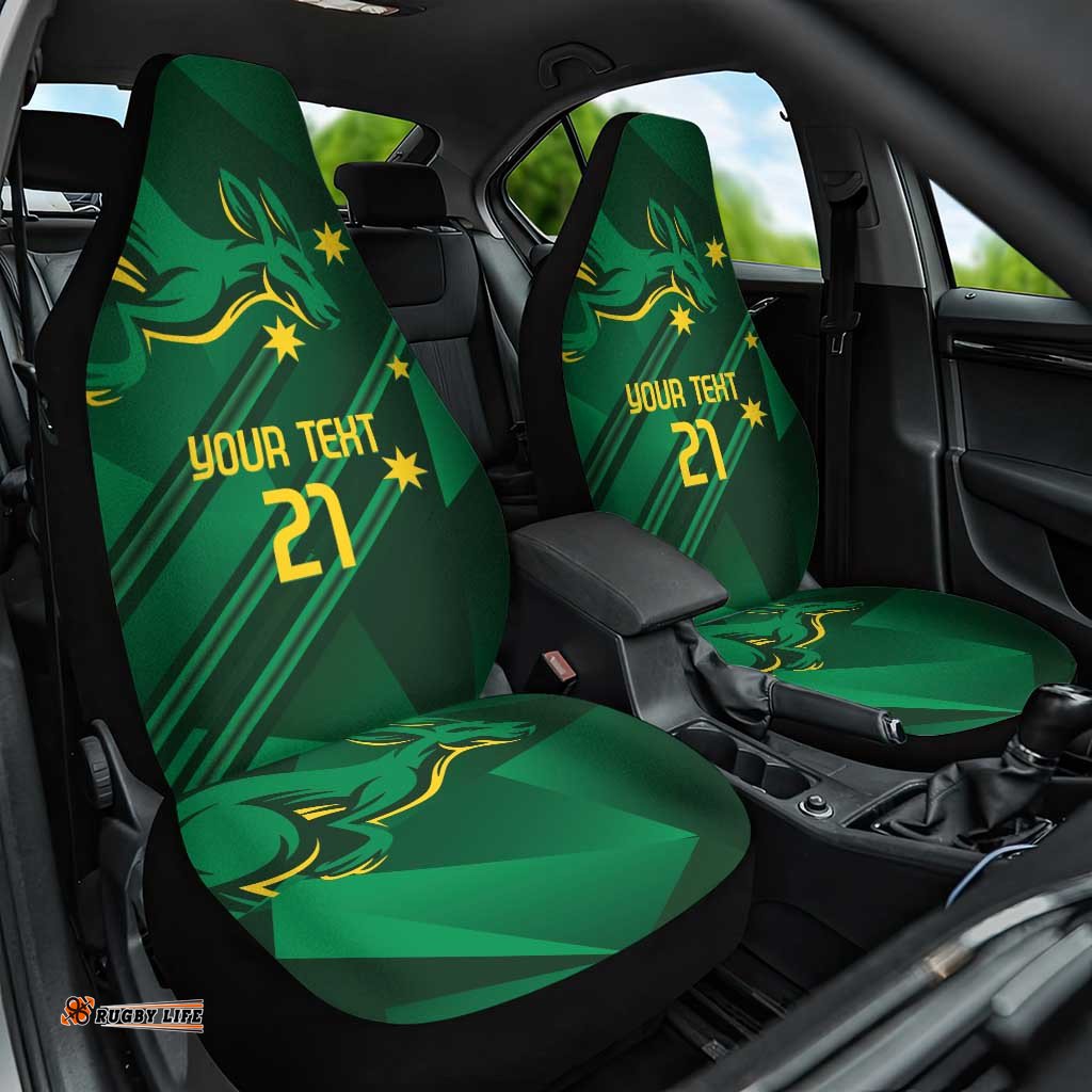 Australia Kangaroo Custom Car Seat Cover Aussie National Color Sporty Pattern LT9