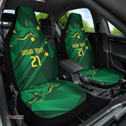 Australia Kangaroo Custom Car Seat Cover Aussie National Color Sporty Pattern LT9