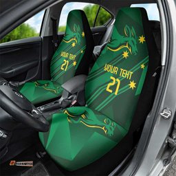 Australia Kangaroo Custom Car Seat Cover Aussie National Color Sporty Pattern LT9