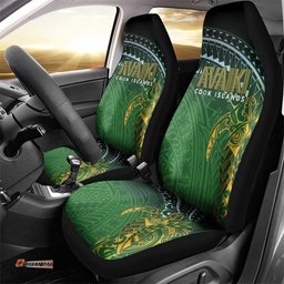 Cook Islands Rugby Kuki Avaiki Car Seat Cover Tribal Turtle LT7