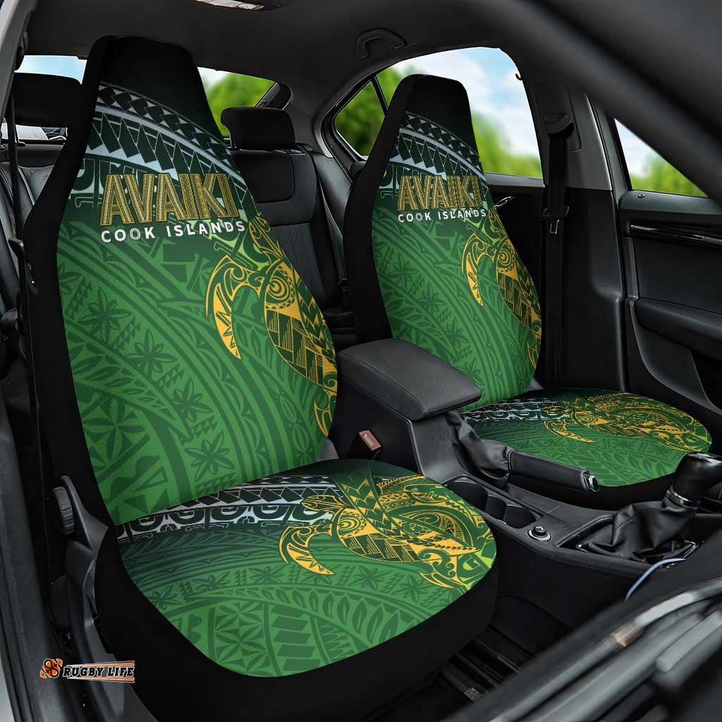 Cook Islands Rugby Kuki Avaiki Car Seat Cover Tribal Turtle LT7