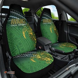 Cook Islands Rugby Kuki Avaiki Car Seat Cover Tribal Turtle LT7