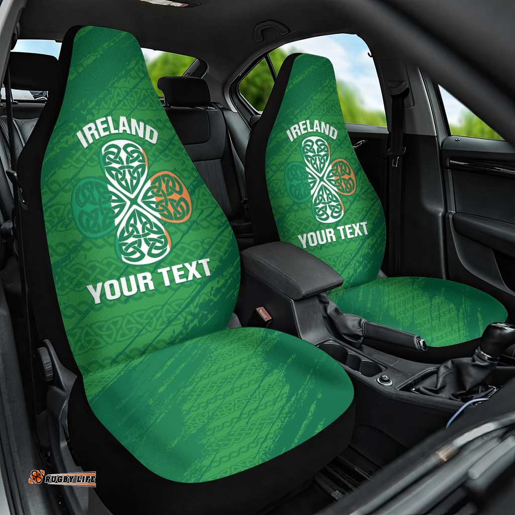 Custom Ireland Cricket Car Seat Cover Irish Celtic Knot - National Color LT14