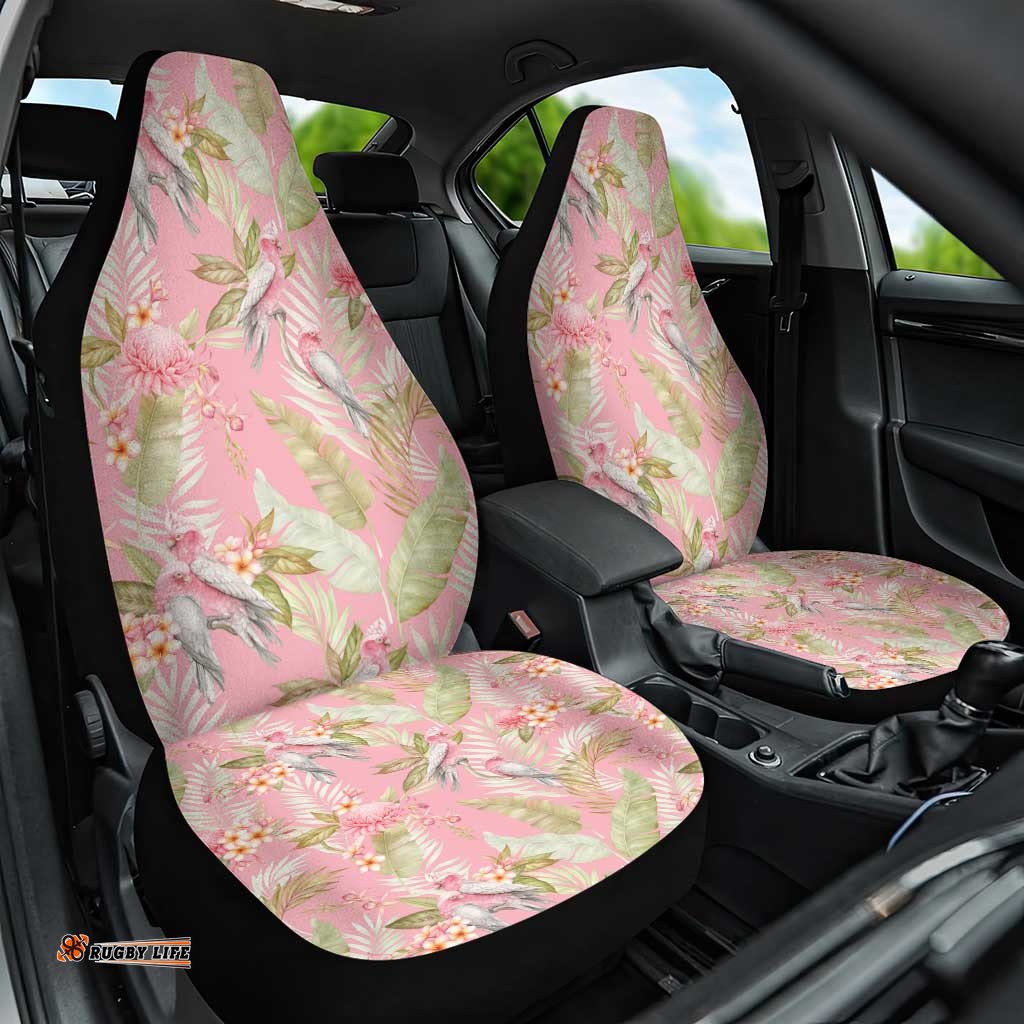 Australia Galah Cockatoo Car Seat Cover Eolophus Soseicapilla Couple Seamless Style LT14