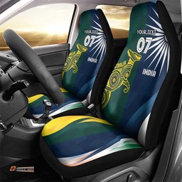 Custom India and Australia Cricket Car Seat Cover Special Half-Half Mix LT7