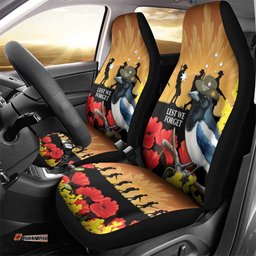 Australia Magpie ANZAC Day Car Seat Cover Rising Sun 25th April Poppy Golden Wattle LT14
