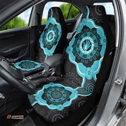 Australia Ovarian Cancer Awareness Car Seat Cover Brave Strong Teal Ribbon Aboriginal Art LT14