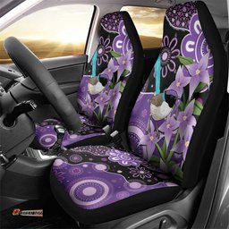 Australia Epilepsy Awareness Car Seat Cover Purple-crowned Fairywren Boronia Aboriginal LT14