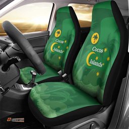 Australia Cocos Keeling Islands Car Seat Cover Southern Cross Palm Tree Pattern LT14