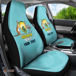 Custom Bowls Australia Car Seat Cover Teal Color Curve Sporty LT14