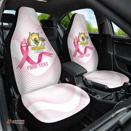 Custom Bowls Australia Breast Cancer Car Seat Cover Pink Ribbon Curve Sporty LT14