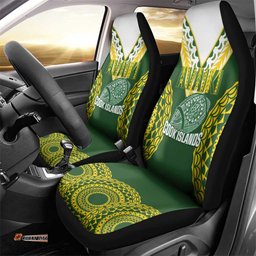 Avaiki Cook Islands Rugby Car Seat Cover Kuki Airani Tatau Green LT14