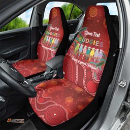 Australia Budgerigar Christmas Personalised Car Seat Cover Budgies Hakea Have A Good Chrissie LT14