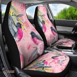 Birds and Floral Aussie Pink Robins Car Seat Cover Rosy Glow LT7