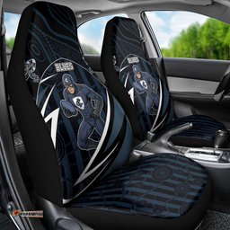 Carlton Navy Car Seat Cover Captain With Aboriginal Art DT05