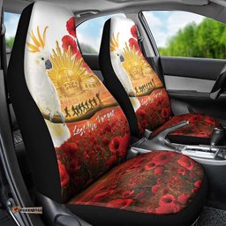 Australia Cockatoo ANZAC Day Car Seat Cover Lest We Forget LT05