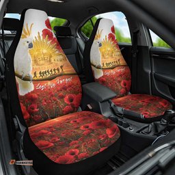 Australia Cockatoo ANZAC Day Car Seat Cover Lest We Forget LT05
