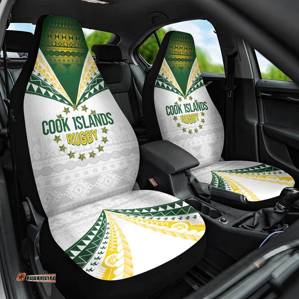 Cook Islands Rugby Car Seat Cover Kuki's Aitu Champions LT7