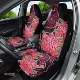 Australia Waratah Car Seat Cover Telopea Aussie Native Flowers Indigenous Art LT14