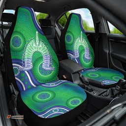 Australia Torres Strait Islanders Car Seat Cover Dhari Aboriginal Pattern LT14
