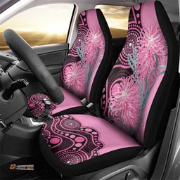 Australia Grevillea Car Seat Cover Aussie Native Spider Flower Indigenous Art LT14