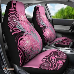 Australia Grevillea Car Seat Cover Aussie Native Spider Flower Indigenous Art LT14