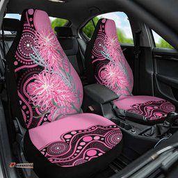 Australia Grevillea Car Seat Cover Aussie Native Spider Flower Indigenous Art LT14