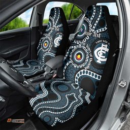 Carlton NAIDOC Week 2026 Personalised Car Seat Cover 50 Years of Deadly Aboriginal Art LT14