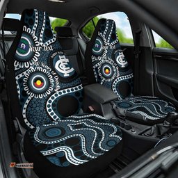 Carlton NAIDOC Week 2026 Personalised Car Seat Cover 50 Years of Deadly Aboriginal Art LT14