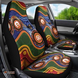 Australia NAIDOC Week 2026 Car Seat Cover 50 Years of Deadly Dhari Snake Aboriginal Art LT14