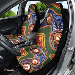Australia NAIDOC Week 2026 Car Seat Cover 50 Years of Deadly Dhari Snake Aboriginal Art LT14