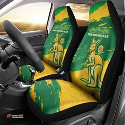 Australia Soccer Car Seat Cover 2025 Go Matildas Marble Grunge Style LT14