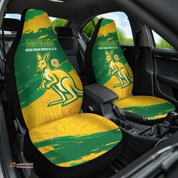 Australia Soccer Car Seat Cover 2025 Go Matildas Marble Grunge Style LT14