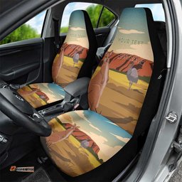 Australia Personalized Car Seat Cover Uluru Scenery LT7