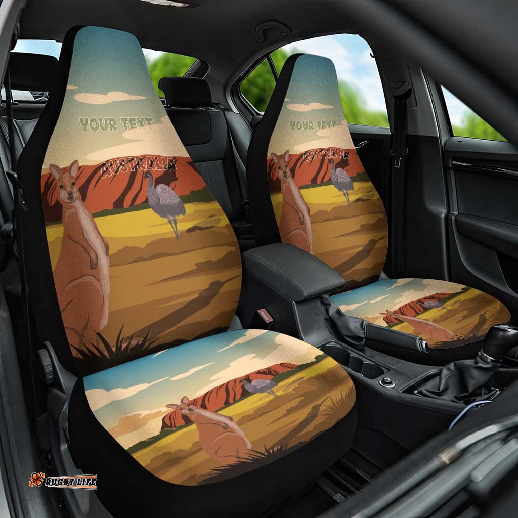 Australia Personalized Car Seat Cover Uluru Scenery LT7