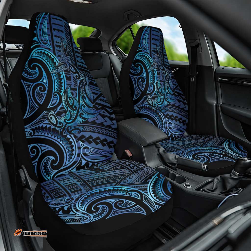 New Zealand Hammerhead Shark Car Seat Cover Maori Haehae Mangopare Galaxy LT14