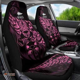 New Zealand Lawn Bowls Car Seat Cover Pink Maori Warrior Tribal Silver Fern LT9