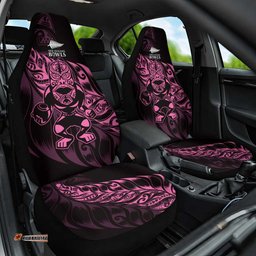 New Zealand Lawn Bowls Car Seat Cover Pink Maori Warrior Tribal Silver Fern LT9