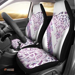 Mawhero Paua shell Kowhaiwhai Taniko Personalised Car Seat Cover Manta Ray Shark-Turtle Maori Tribal Style LT9