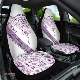 Mawhero Paua shell Kowhaiwhai Taniko Personalised Car Seat Cover Manta Ray Shark-Turtle Maori Tribal Style LT9